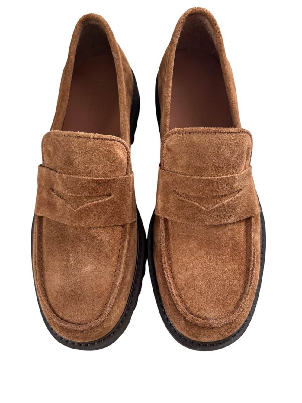 Thursday Boot Company Penny Loafers in Honey Brown Suede size 8.5 - Picture 6 of 11